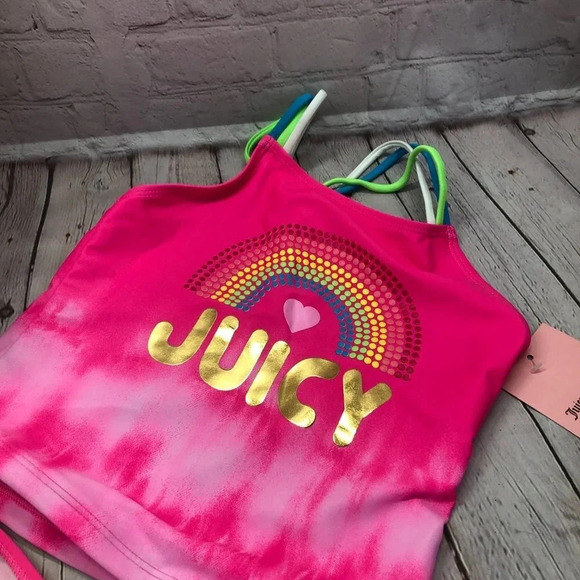 Nwt girls 2 pc Swimsuit juicy couture 2 piece bikini - Picture 2 of 7